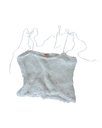 Image 2 of Pearl mesh top