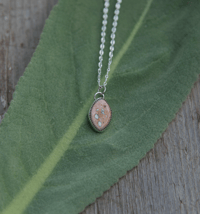 Image 3 of dainty fire opal necklace #9 