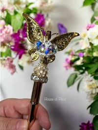 Image 2 of Large Rhinestone Butterfly Pen