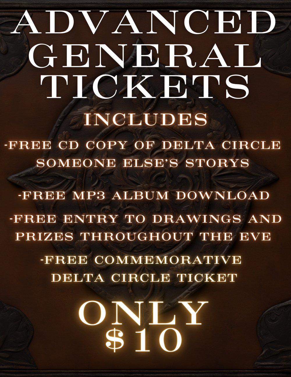 DELTA CIRCLE ADVANCED GENERAL CD RELEASE PARTY TICKETS