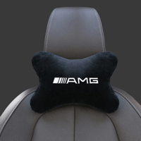 Image 2 of 4PCS Mercedes AMG interior accessories headrest pillows and seat belt covers