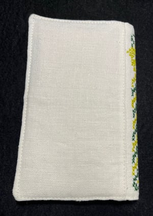 Image of Vintage Cross-Stitched Ivy Notebook