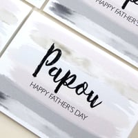 Image 1 of Papou Father’s Day Card. Papou Card. Happy Fathers Day Papou.