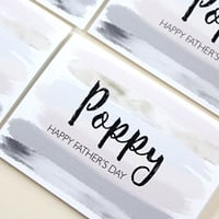 Image 1 of Poppy Father’s Day Card. Poppy Card. Happy Fathers Day Poppy.