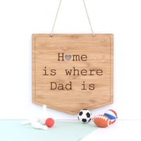 Image 1 of Home Is Where Dad is Wall Art. Dad Gift. Dad Birthday Gift. Dad Fathers Day Gift.