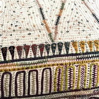 Image 3 of Handstitched  and appliqued pillow-covers using traditional  tribal motifs and  embroidery