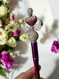 Heart and Angel Wings Pen