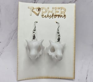 Cubone Skull Earrings