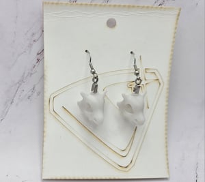 Cubone Skull Earrings