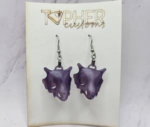 Cubone Skull Earrings