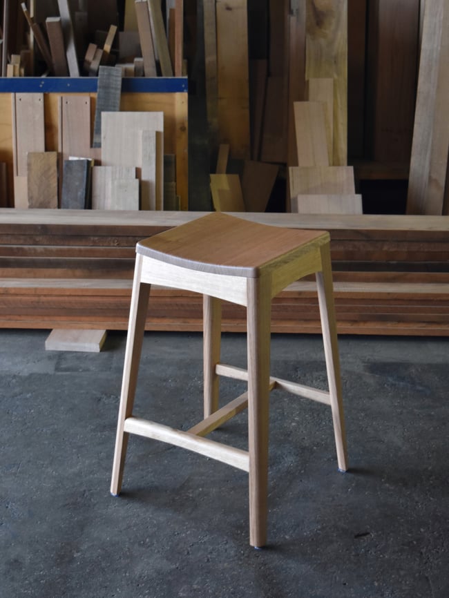 ROSE BARSTOOL IN TASMANIAN OAK