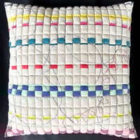 Image 4 of Kutti Kutti Kuchi Sujni Cushion Cover by Rafiq Bhai and RassLeela Textile