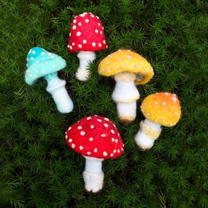 Image of Toadstool Needle Felting Kit