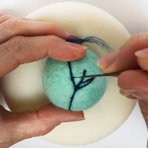 Image of Needle Felted Christmas Baubles Kit