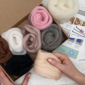 Image of Needle Felting Starter Kit - Natural
