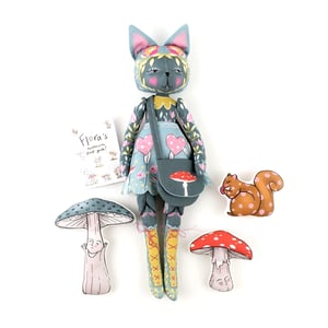 Image of Diy Dolly Kit - Flora the Forager and Mushroom Book