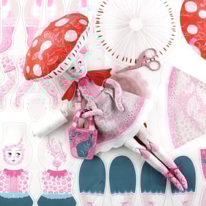 Image of Diy Kit - Patience the Mushroom Girl with 20 Zen Cards