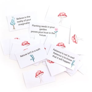 Image of Diy Kit - Patience the Mushroom Girl with 20 Zen Cards
