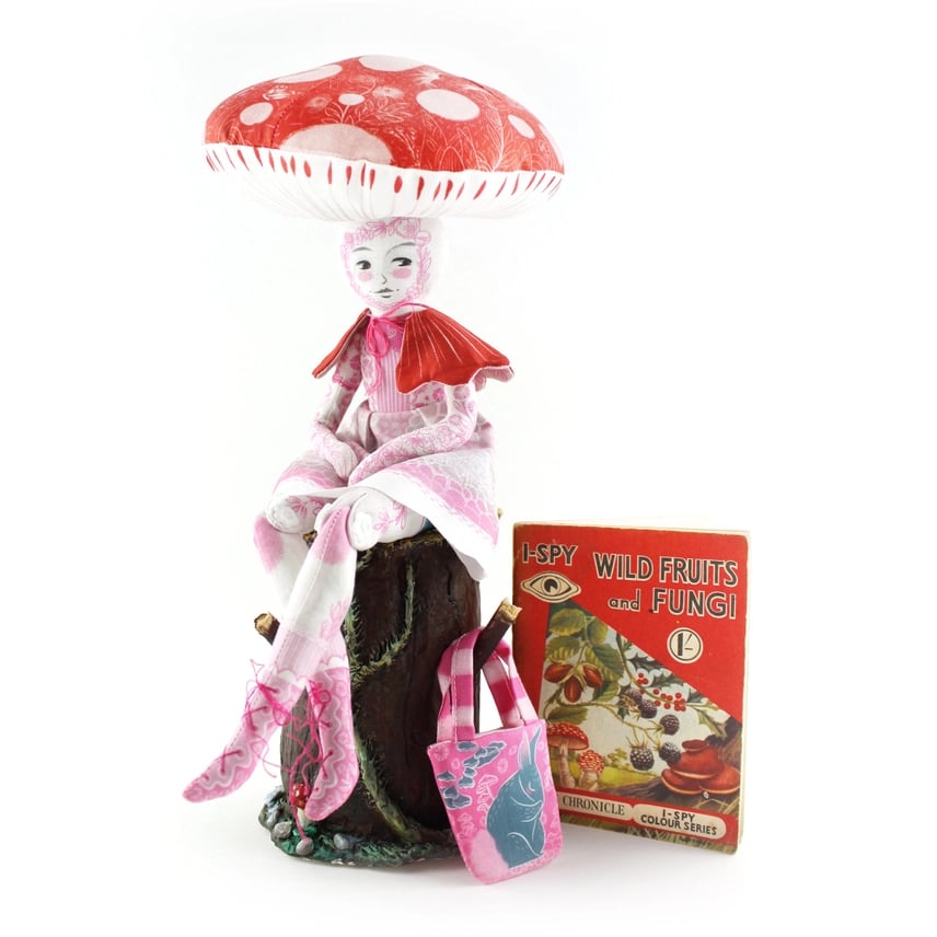 Image of Diy Kit - Patience the Mushroom Girl with 20 Zen Cards