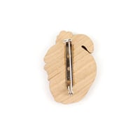 Image 5 of Red Squirrel Brooch - Wooden Pin