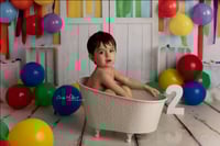 Image 3 of Smash cake set (digit 2+cake stand)