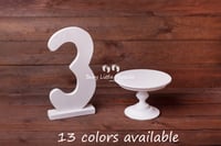 Image 1 of Smash cake set (digit 3 + cake stand)