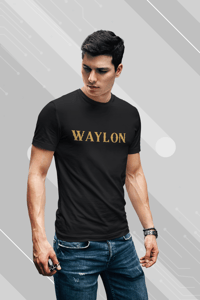 Image 2 of Waylon Jennings Custom Made TShirt