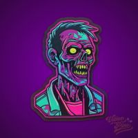Image 3 of Spooky Holographic Zombie Sticker | Cool and Creepy Decal for Horror Fans