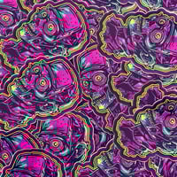 Image 4 of Neon Zombie Sticker (Horror)
