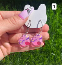 Image 1 of Kawaii Poyo Handmade Dangle Earrings