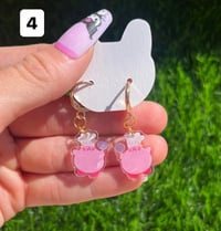 Image 4 of Kawaii Poyo Handmade Dangle Earrings