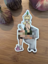 Image 1 of Sims on the toilet Sticker