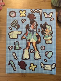 Horror Cinnamon Roll Sticker Sheet 