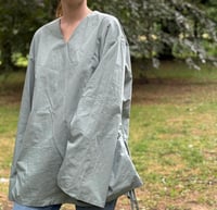 Image 2 of mint green loose cotton blouse