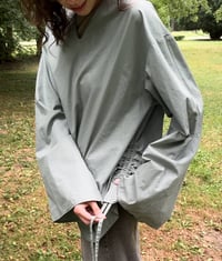 Image 4 of mint green loose cotton blouse