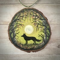 Image 7 of Pagan Year Seasonal Hand Painted Log Slice Art Hanging Decoration