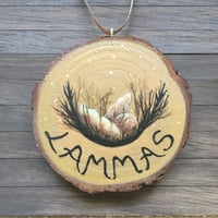 Image 6 of Pagan Year Seasonal Hand Painted Log Slice Art Hanging Decoration