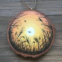 Image 5 of Pagan Year Seasonal Hand Painted Log Slice Art Hanging Decoration