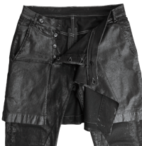Image 3 of '15 Rick Owens DRKSHDW Waxed Kilt Jeans - M