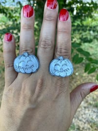 Image 1 of Sterling Jack-O-Lanter Rings