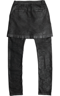Image 2 of '15 Rick Owens DRKSHDW Waxed Kilt Jeans - M