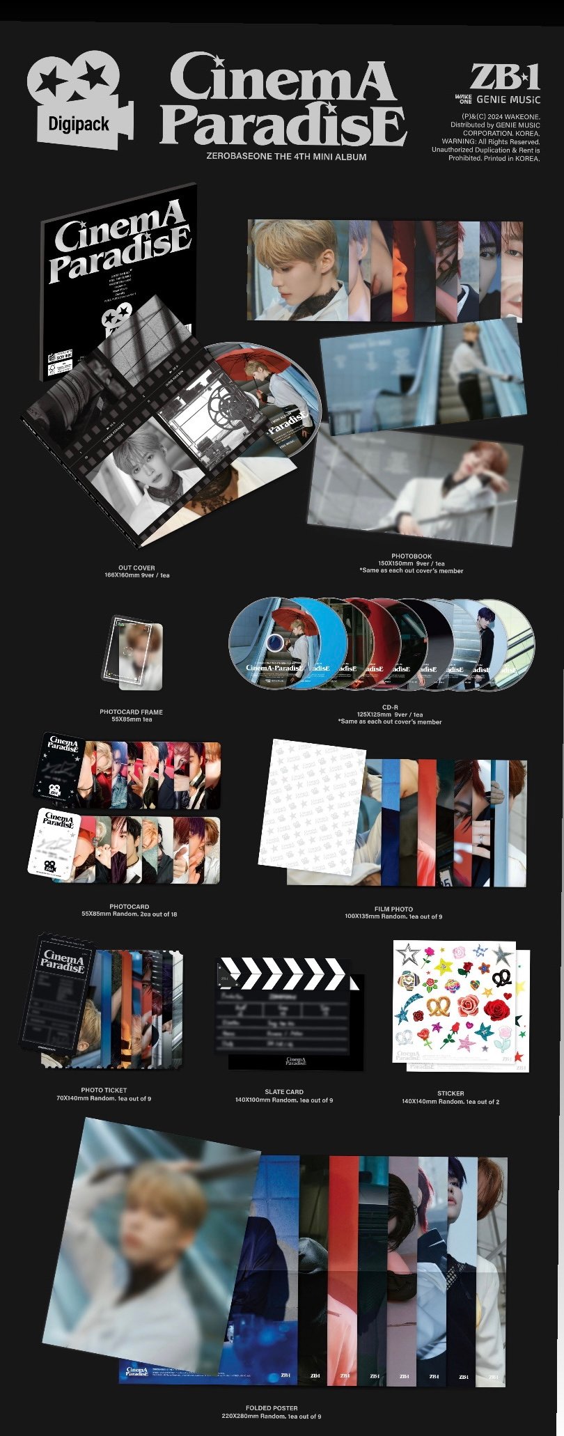 Image of ZEROBASEONE Cinema Paradise Digipack