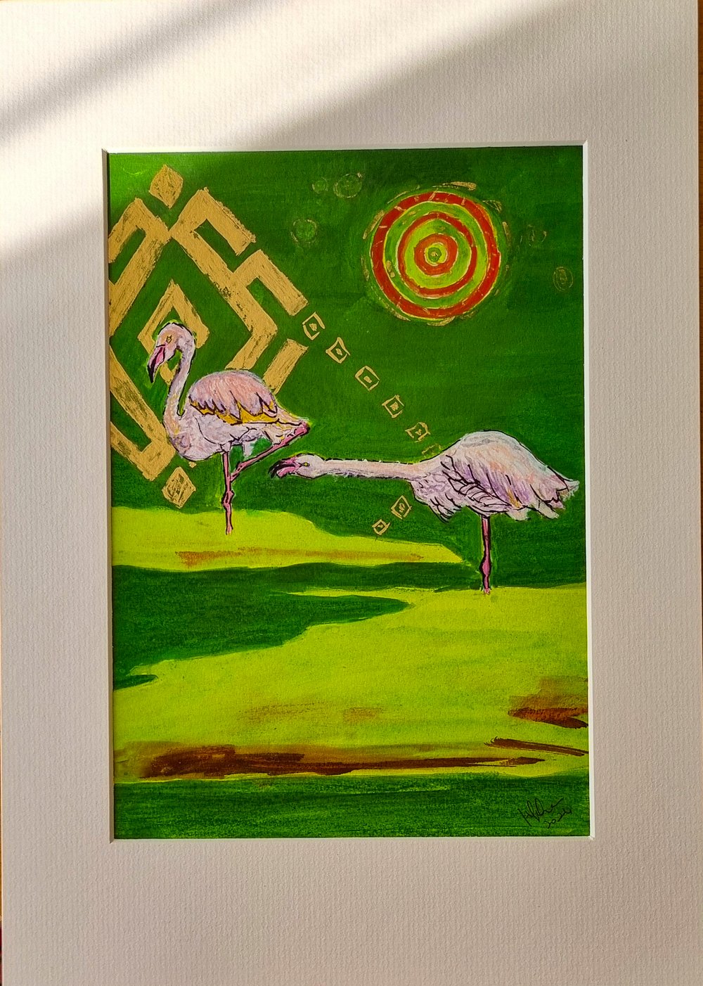 Image of Don't Nudge Me – Greater Flamingo