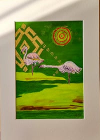 Image 2 of Don't Nudge Me – Greater Flamingo