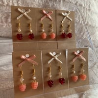 raspberry earrings