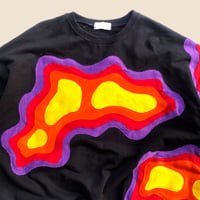 Image 4 of REWORKED HEATMAP CUT & SEWN SWEATSHIRT SIZE XL