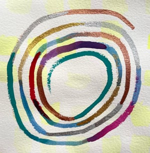 Image of ONLINE ~ The Wisdom of the Spiral in Watercolor ~ with Georgia Carbone ~ Wednesday 8/21, 5:30-7pm