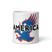 White glossy mug