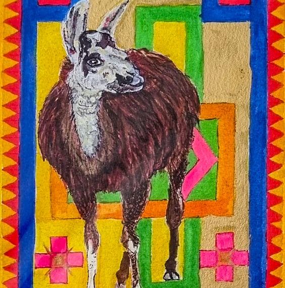Image of Human Helping Hand – Aztec Llama Glama