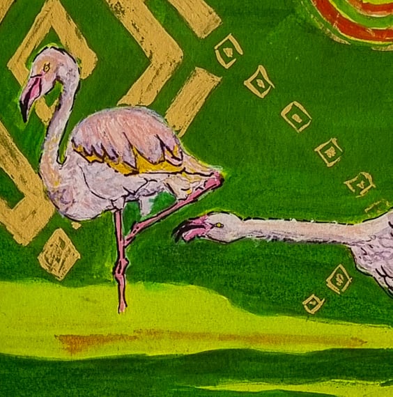 Image of Don't Nudge Me – Greater Flamingo